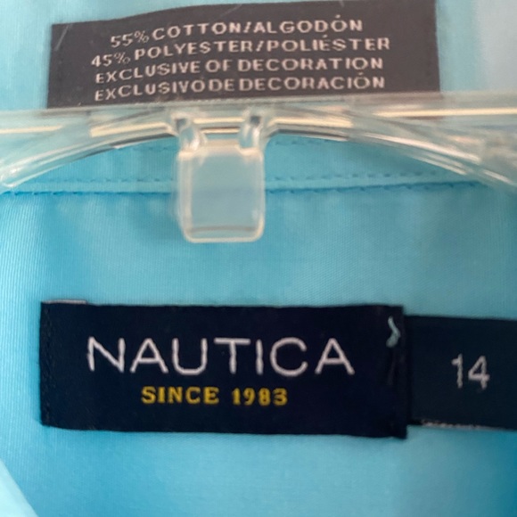 Nautical Long Sleeve Button Down Shirt - Picture 2 of 4